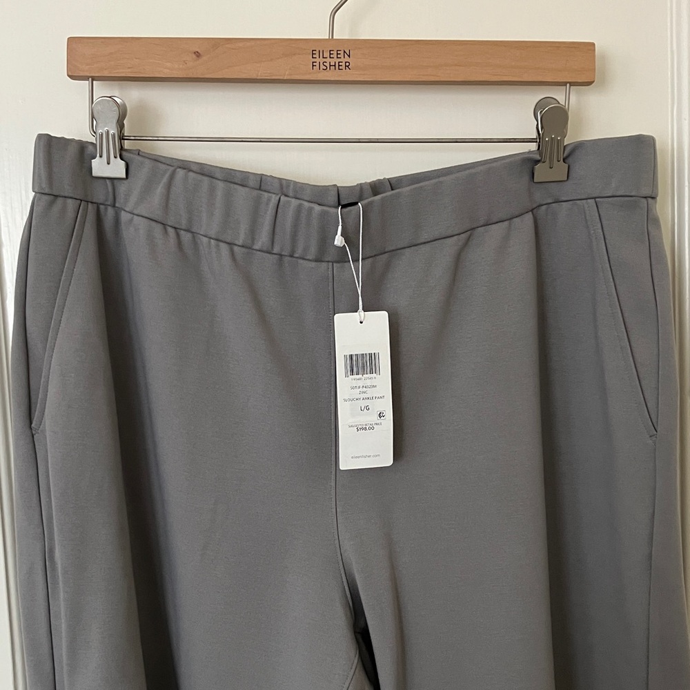 NEW! Eileen Fisher Ponte Slouchy Ankle Pants